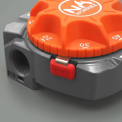 Command gas timer BYPASS button close look
