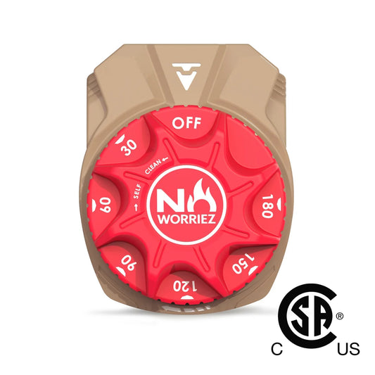 3 Hour Mechanical Gas Timer 1/2″ NPT female (Golden Beige / Origin) No Worriez Outdoor Grilling
