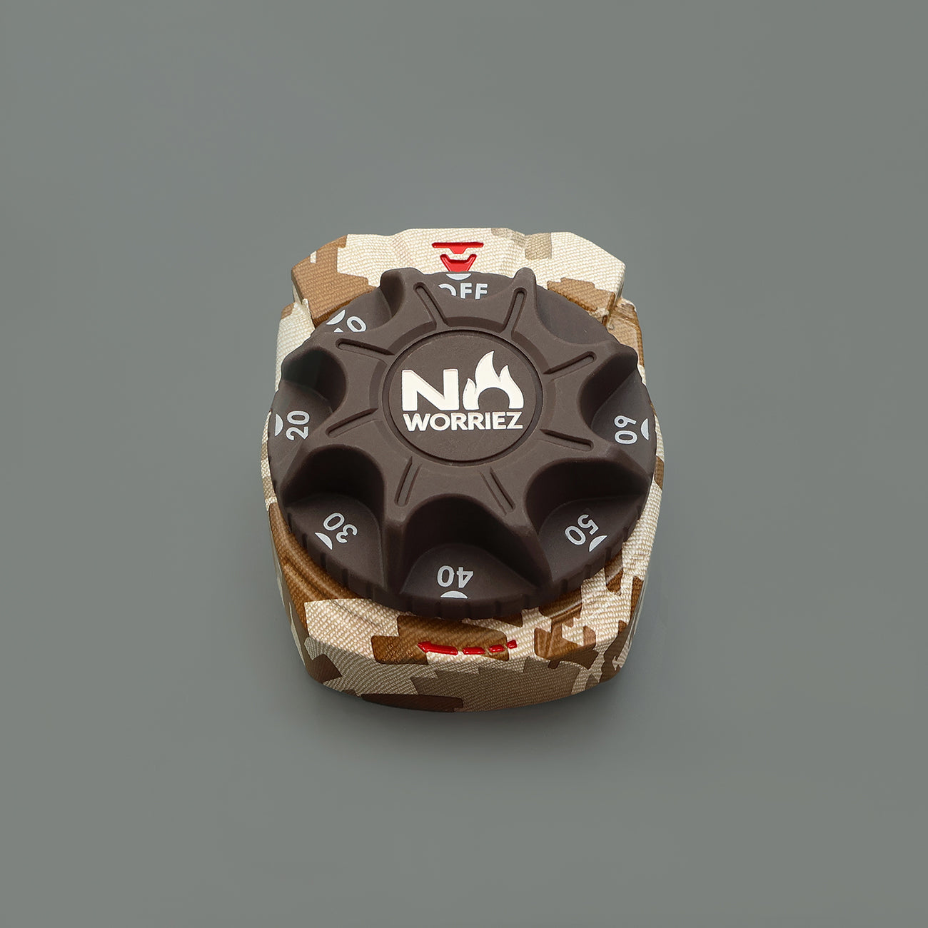 CAMO-printed Gas Grill Shut Off Timer close look