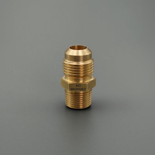 3/8" NPT x 1/2" Flare Male Connector