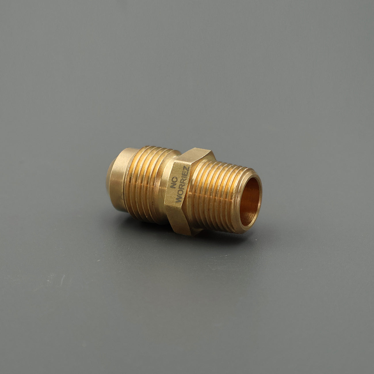 3/8" NPT x 1/2" Flare Male Connector