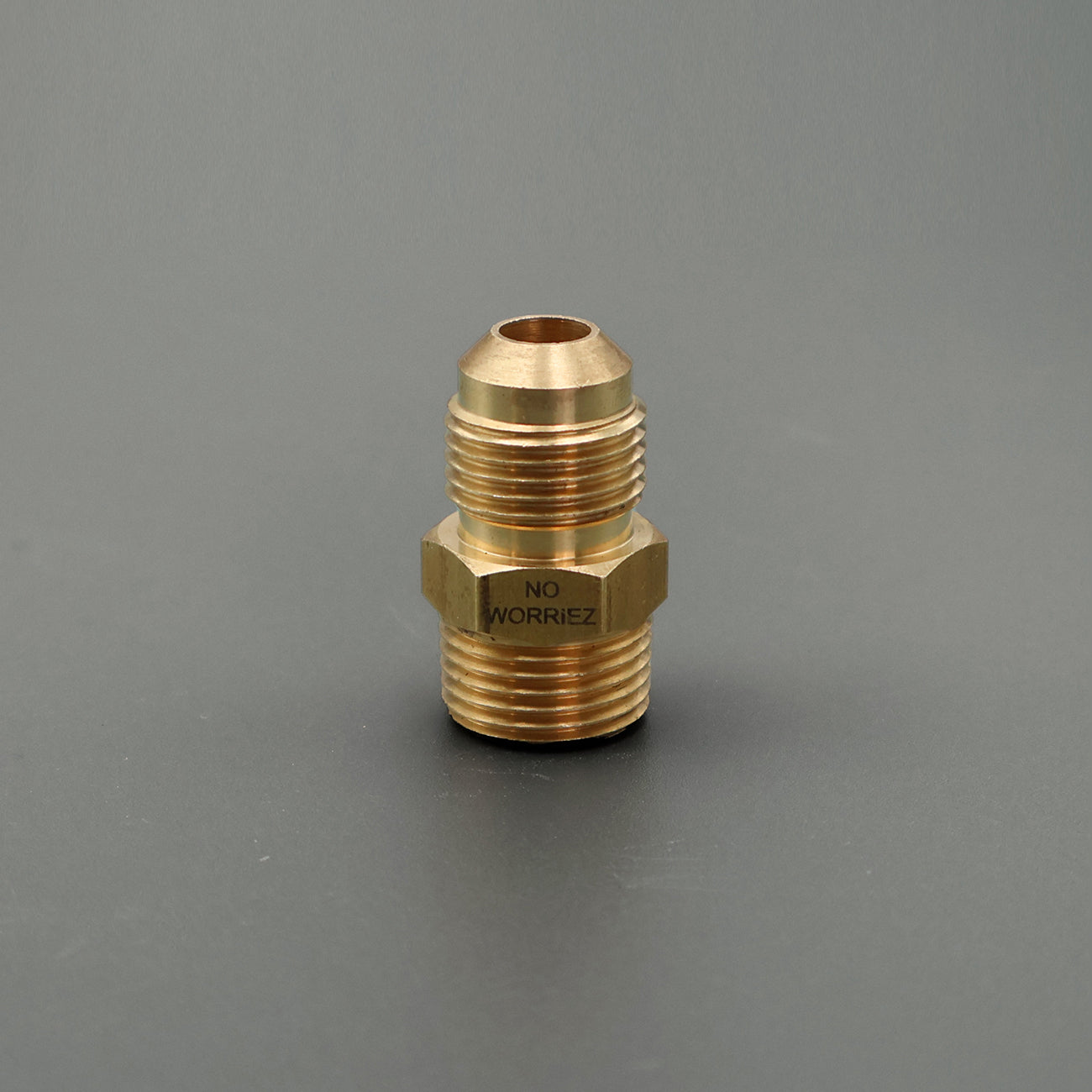 No Worriez third-eight inches NPT x third-eight inches Flare Male Connector image