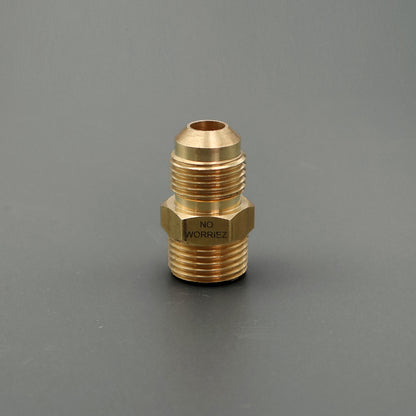 No Worriez third-eight inches NPT x third-eight inches Flare Male Connector image