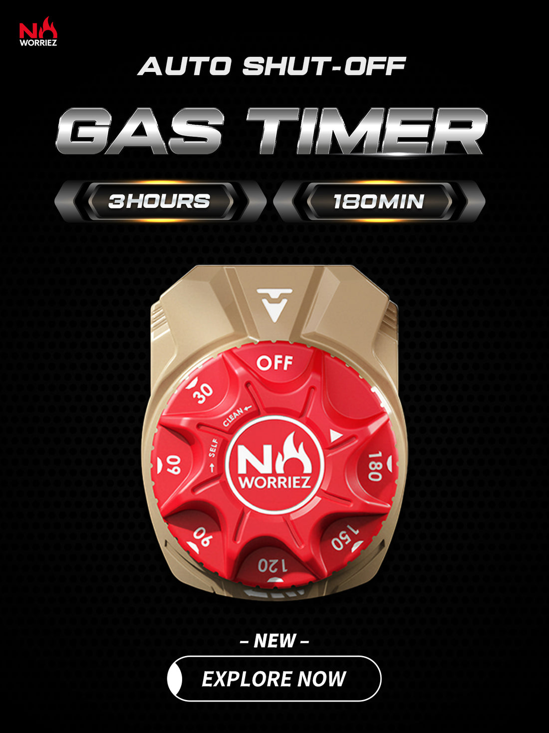 Gas Timer, Gas Grills Shut Off Timer, Propane Accessories – No Worriez ...