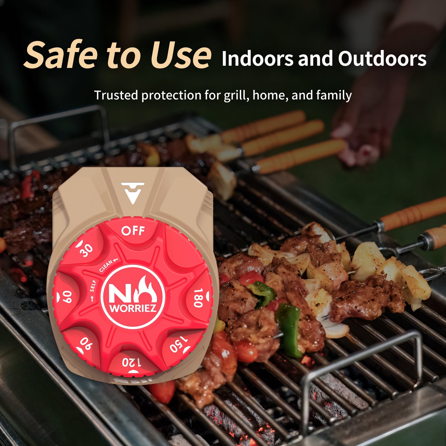 3 Hour Mechanical Gas Timer 1/2″ NPT female (Golden Beige / Origin)