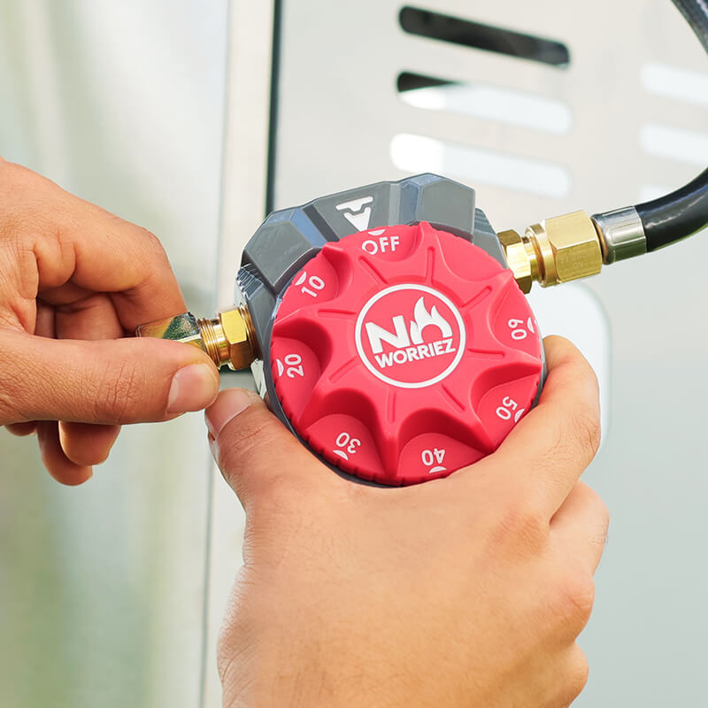 No Worriez gas timer is easy to install