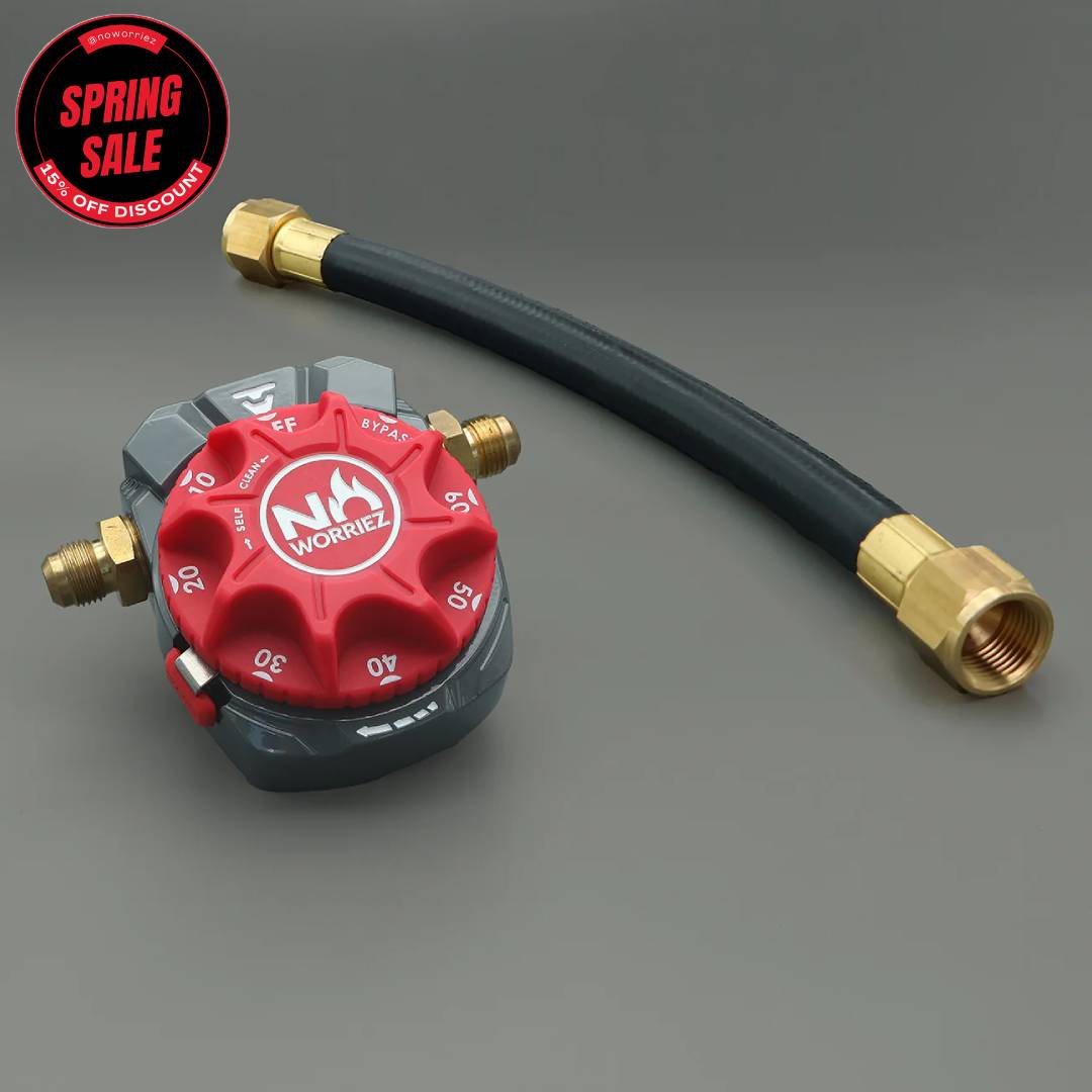 Gas Timer w/Bypass Duo Flex 3/8" Flared Kit