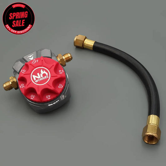 Gas Grill Shut Off Timer-With 3/8" Flared Flex Assy.